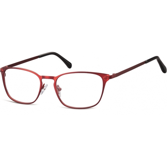 Oprawki okularowe kocie oczy damskie stalowe Sunoptic 991F czerwone